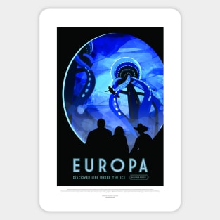 Europa, Travel Poster Sticker